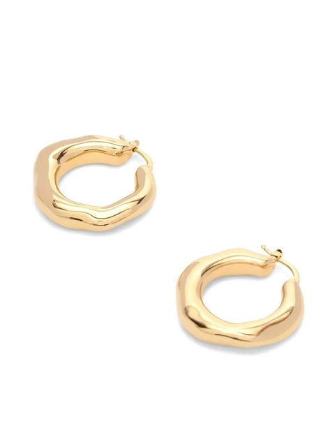 Jil Sander sculpted hoop design earrings - Gold - zdjęcie produktu nr 2