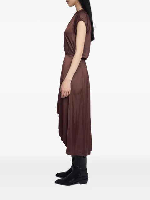 Zadig&Voltaire Randall V-neck midi dress - Brown - zdjęcie produktu nr 2