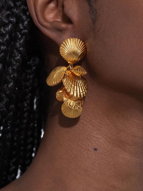 Jennifer Behr Aphrodite earrings - Gold - zdjęcie produktu nr 2