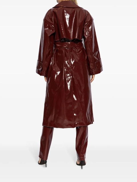 Blumarine lacquered-finish single-breasted coat - zdjęcie produktu nr 2