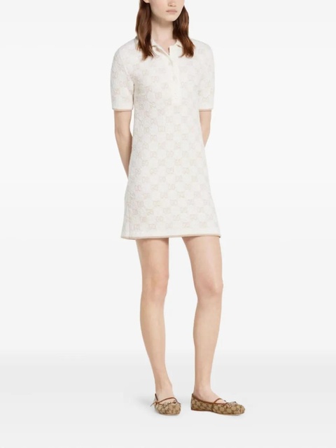 Gucci GG-pattern short-sleeve mini dress - White - zdjęcie produktu nr 2