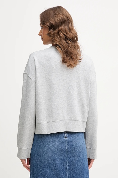 Tommy Hilfiger bluza damska kolor szary gładka WW0WW46152 - zdjęcie produktu nr 2