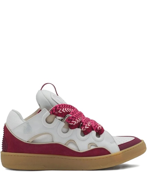 Lanvin Curb lace-up leather sneakers - White - zdjęcie produktu nr 1