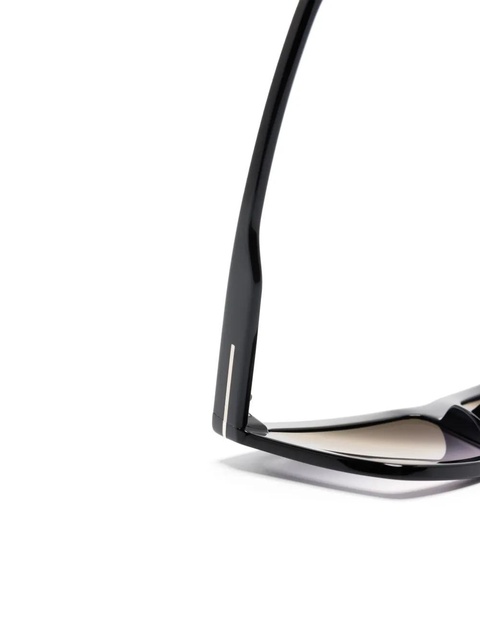 TOM FORD Eyewear Eden geometric-frame sunglasses - Black - zdjęcie produktu nr 1