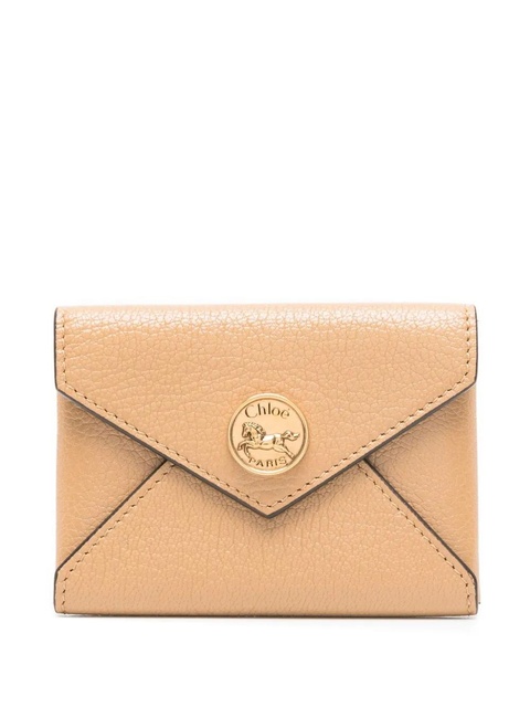Chloé grainy logo purse - Neutrals - zdjęcie produktu nr 1