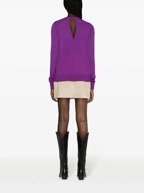 Zadig&Voltaire Emma open-back wool jumper - Purple - zdjęcie produktu nr 2
