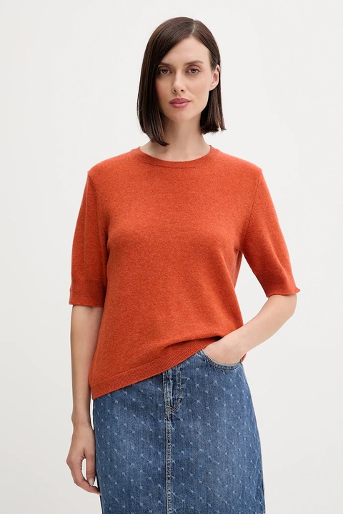 United Colors of Benetton sweter damski kolor pomarańczowy lekki 1002D10D2 - zdjęcie produktu nr 1