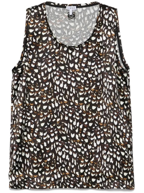 LOEWE printed tank top - Brown - zdjęcie produktu nr 1