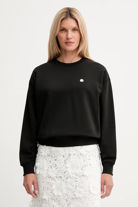 Kenzo bluza bawełniana damska kolor czarny gładka FF62SW2564MF - zdjęcie produktu nr 1