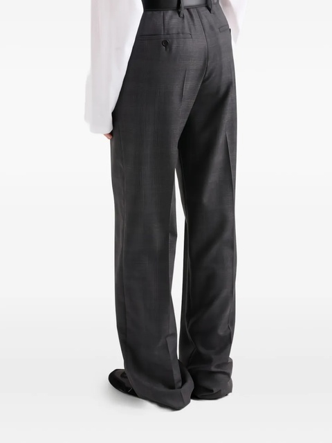 Prada pleated belted trousers - Grey - zdjęcie produktu nr 1