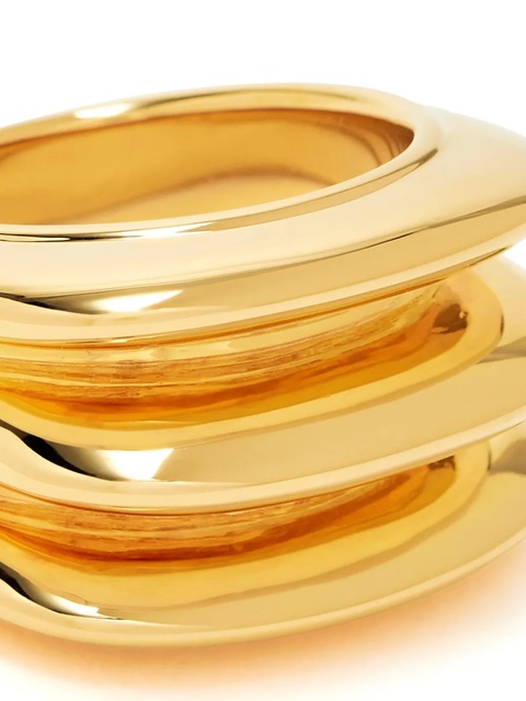 Missoma Triple Ridge ring - Gold - zdjęcie produktu nr 2
