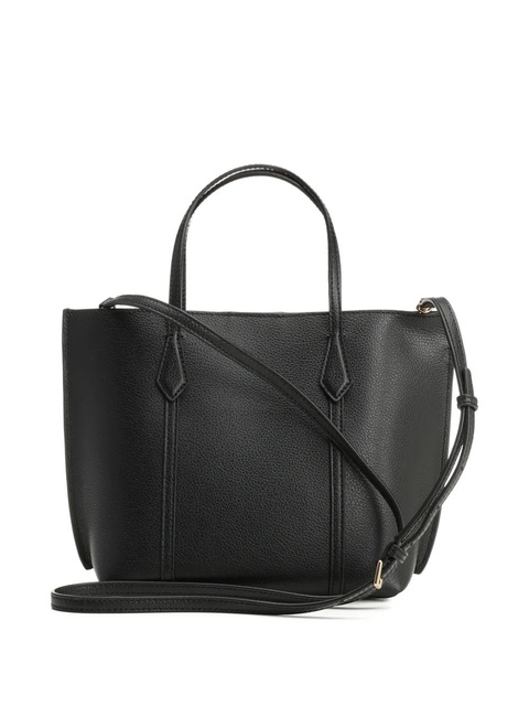 Tory Burch small Perry pebbled leather tote bag - Black - zdjęcie produktu nr 2