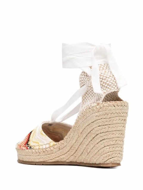 Missoni signature-zigzag wedge espadrilles - White - zdjęcie produktu nr 2