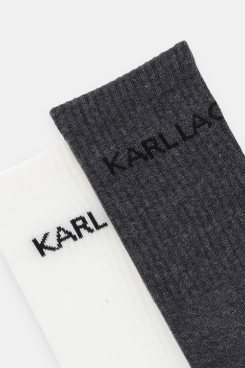 Karl Lagerfeld skarpetki 2-pack kolor szary A4W47025 - zdjęcie produktu nr 1