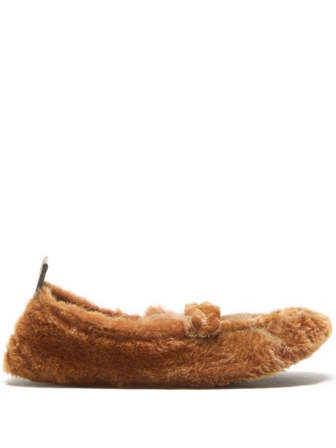 Acne Studios shearling loafers - Brown - zdjęcie produktu nr 1