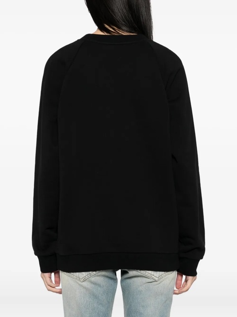 Balmain logo-embroidered sweatshirt - Black - zdjęcie produktu nr 2