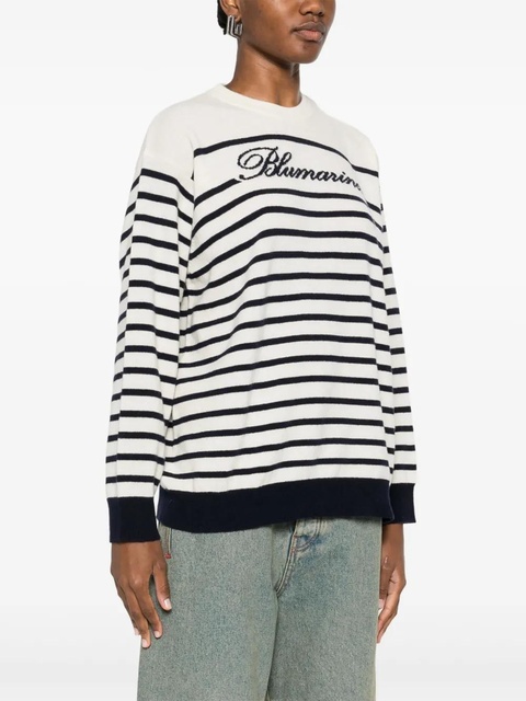Blumarine striped sweater - Neutrals - zdjęcie produktu nr 2