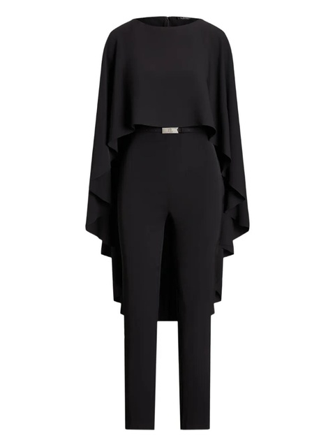 Lauren Ralph Lauren belted crew-neck jumpsuit - Black - zdjęcie produktu nr 1