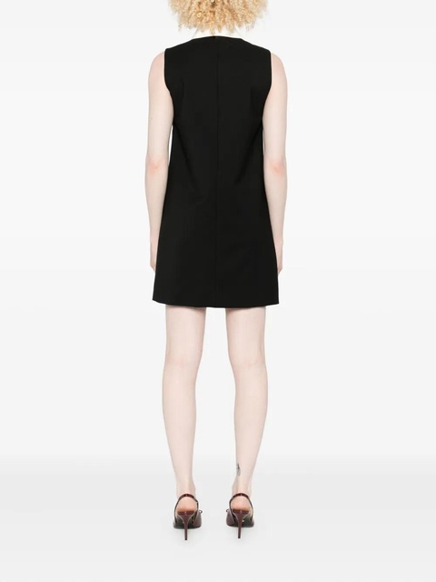 SANDRO sleeveless ruffled-panel mini day dress - Black - zdjęcie produktu nr 1