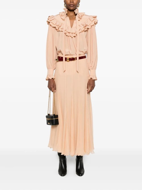 Chloé pleated silk skirt - Pink - zdjęcie produktu nr 1