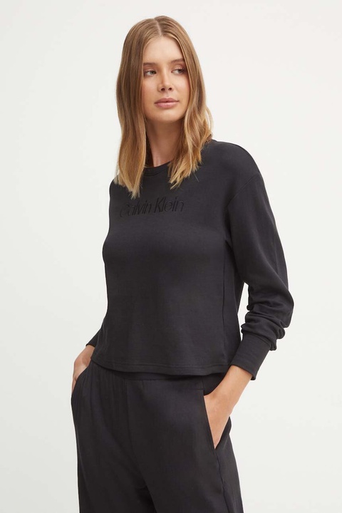 Calvin Klein Underwear bluza piżamowa damska kolor czarny 000QS7273E - zdjęcie produktu nr 1