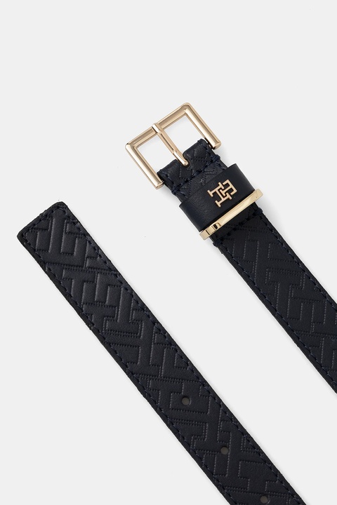 Tommy Hilfiger pasek skórzany damski kolor granatowy AW0AW17974 - zdjęcie produktu nr 2