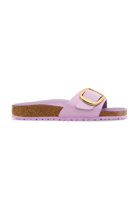 Birkenstock klapki Madrid Big Buckle damskie kolor fioletowy 1030366 - zdjęcie produktu nr 1