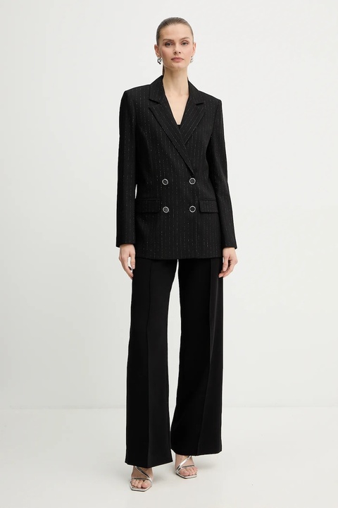 Guess marynarka ZANITA kolor czarny dwurzędowa W5BN59 W2422 - zdjęcie produktu nr 1