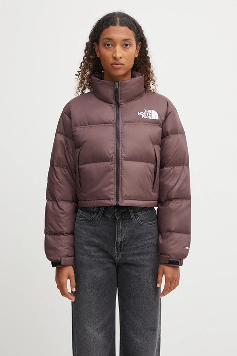 The North Face kurtka puchowa Nuptse kolor brązowy zimowa NF0A5GGEBQ71 - zdjęcie produktu nr 1