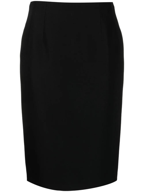 Versace wool-blend pencil midi skirt - Black - zdjęcie produktu nr 1