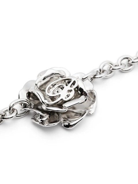 Blumarine rose-motif choker - Silver - zdjęcie produktu nr 2