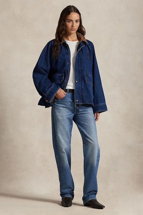 Polo Ralph Lauren kurtka jeansowa kolor niebieski przejściowa 211971233 - zdjęcie produktu nr 2