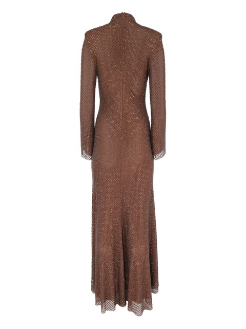Self-Portrait rhinestone-embellished gown - Brown - zdjęcie produktu nr 2