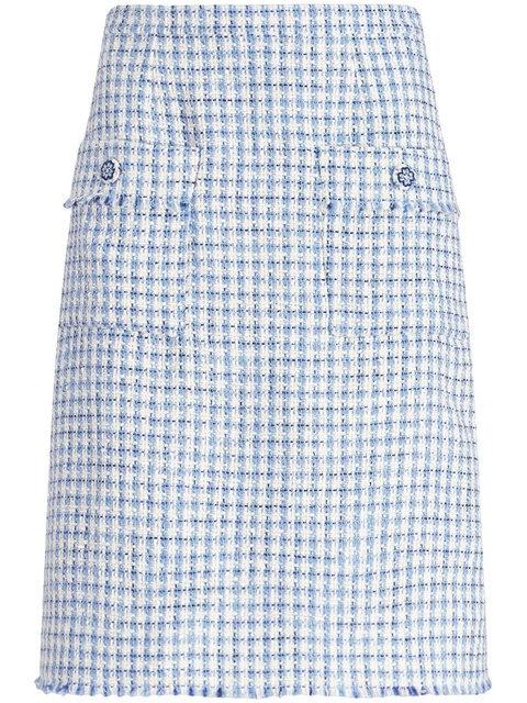ETRO tweed sheath midi skirt - Blue - zdjęcie produktu nr 1
