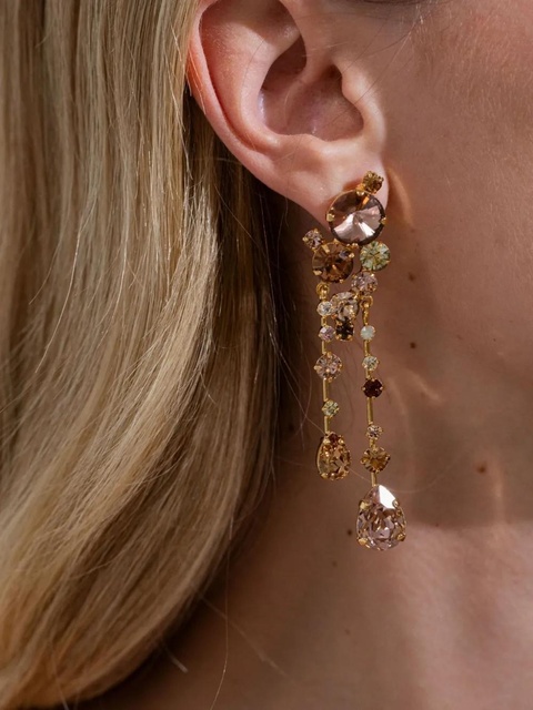 Jennifer Behr Jayleen drop earrings - Gold - zdjęcie produktu nr 2