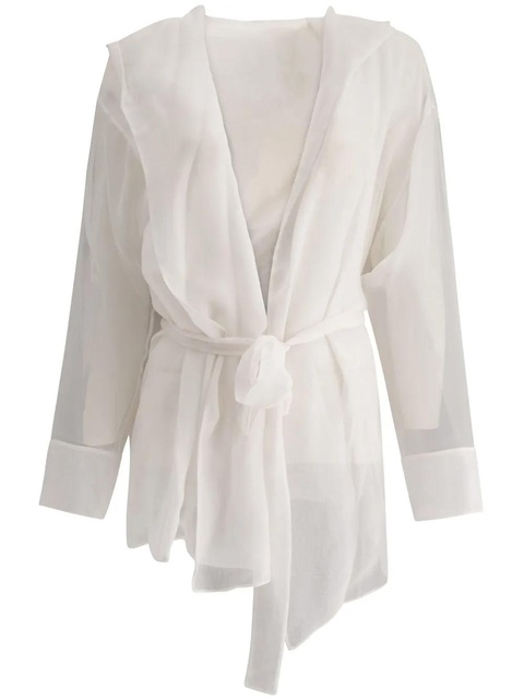 Max Mara hooded silk jacket - White - zdjęcie produktu nr 1