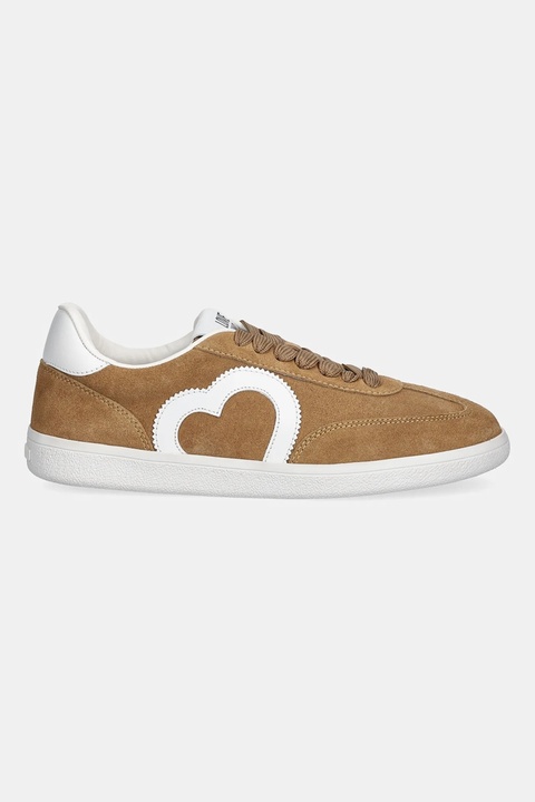 Love Moschino sneakersy zamszowe damskie kolor beżowy JA15112G1NIG0104 - zdjęcie produktu nr 1