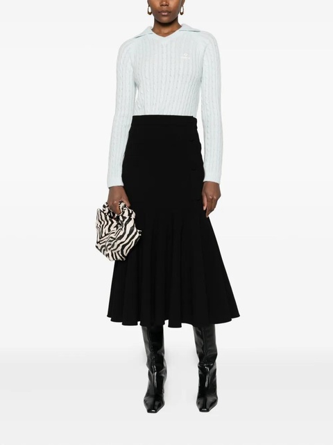 SANDRO pleated skirt - Black - zdjęcie produktu nr 2
