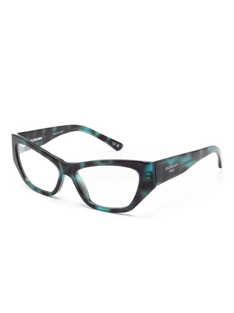 Balenciaga Eyewear cat-eye glasses - Green - zdjęcie produktu nr 1