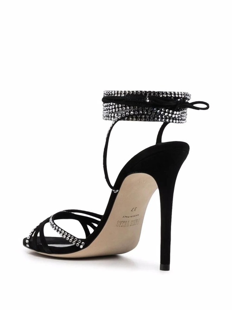 Paris Texas Holly Nicole crystal-embellished sandals - Black - zdjęcie produktu nr 1