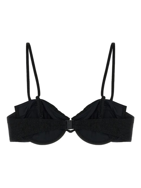 MC2 Saint Barth Salina lurex underwire bikini top - Black - zdjęcie produktu nr 2