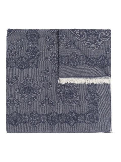 ETRO paisley-print fringed scarf - Blue - zdjęcie produktu nr 1