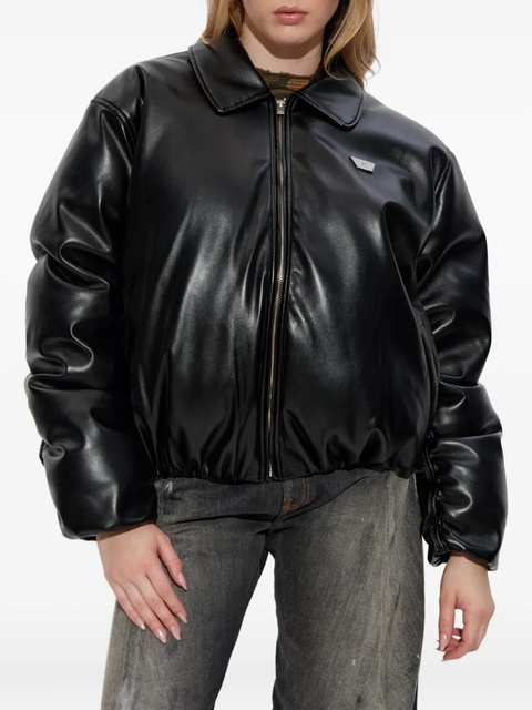 MISBHV faux-leather puffer bomber jacket - Black - zdjęcie produktu nr 2