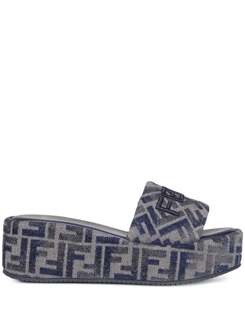 FENDI Sunshine FF slides - Grey - zdjęcie produktu nr 1