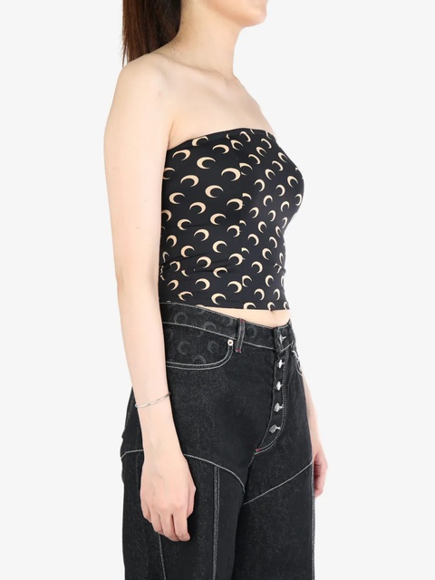 Marine Serre moon-print top - Black - zdjęcie produktu nr 1