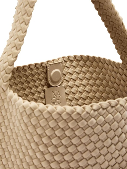 NAGHEDI medium Nomad woven design shoulder bag - Neutrals - zdjęcie produktu nr 2