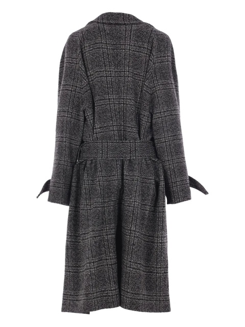 Balenciaga belted check coat - Grey - zdjęcie produktu nr 2