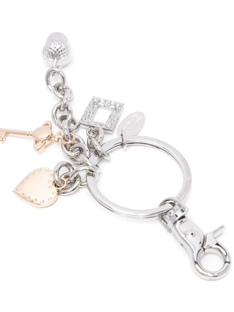 Vivienne Westwood multi charm keyring - Silver - zdjęcie produktu nr 1