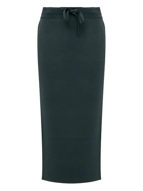 PINKO drawstring side-stripe midi skirt - Green - zdjęcie produktu nr 1