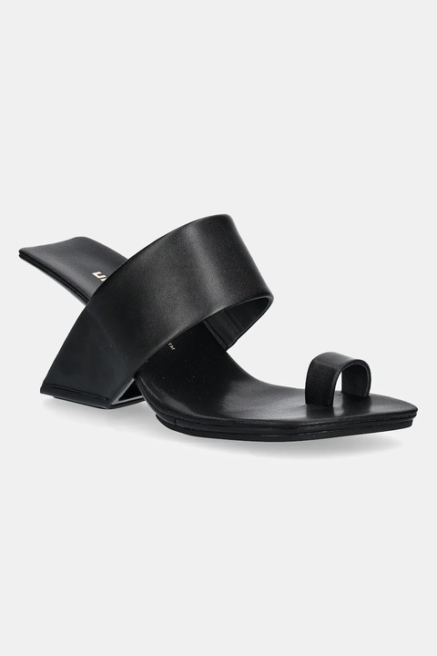 United Nude klapki skórzane Loop Toe Hi damskie kolor czarny na słupku 1072201162 - zdjęcie produktu nr 1